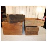 Early Advertisings Boxes wood