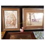 Artwork lot  Framed etc