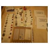 unused stamps and first day covers