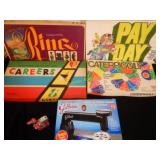 Lot of Vintage Board Games With Jewel Kit