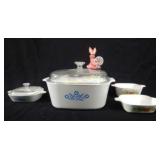 Large Corning Ware Casserole + 3 smaller