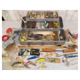 Large Fishing Tackle with Lures Lot