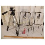 Two Steel Targets and a Tripod