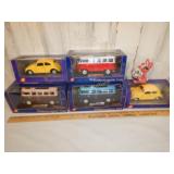 Diecast Volkswagon Vans and Beetles