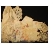 Large Lot of Doilies & Table cloths