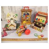 Five Vintage Fisher Price Toys