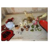 Clay Minatures & Deer tray