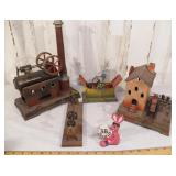 Jospeh Falk Early Steam Power Tin Toy Set