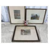 3 Wallace Nutting, pencil signed