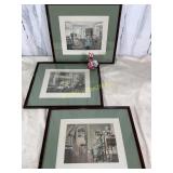 Three  Interior Prints (Farimi?)