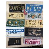 LICENSE PLATES NJ, FL, DE