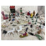 METAL and PLASTIC Railroad/doll house figurines