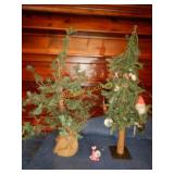 2 Christmas Trees & ornments
