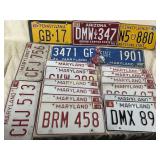 Assortment of LICENSE PLATES