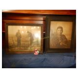 wide Oak Frame  & Victorian Frame