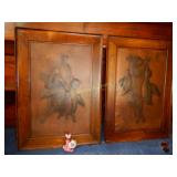 Pair Hunting Rasied Prints