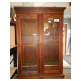 Victorian Walnut Bookcase 12 Gun Cabinet