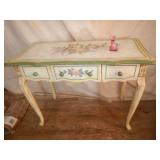 Paint Decorated TAble with Drawer