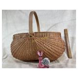 !6' w Large Basket w/handle