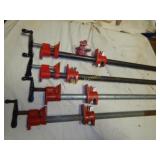 4 Pipe Clamps 38' 26' & two 32'