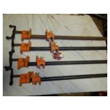 4 Pony Pipe Clamps 32' clamping length