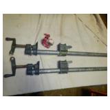Two Craftsman Pipe Clamps 22'