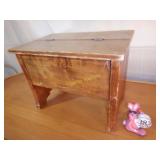 Primtive Shoe Shine Box / Stool filled