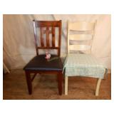 two  Wood Chairs