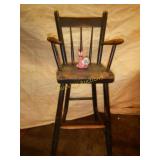 Antique Primitive Childs High Chair