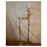 Two Brass Floor Lamps
