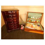 JEWELRY BOX AND SEWING BOX