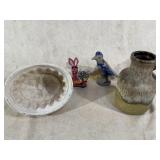 Antique Pudding Mold, and other pottery