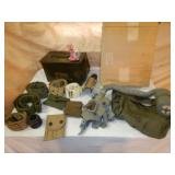 GAS MASK AND AMMO CAN