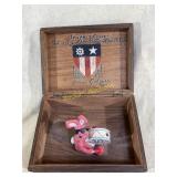 WW2 SOUVENIR CARVED BOX Army Rangers