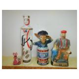 Card Queen , Democrate & Paul Bunyan Jim Beam
