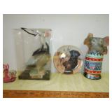 Duck Bottle Dog Plate & a Republican