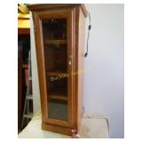 Oak Cabinet With Led Lighting