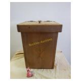 Wooden Trash Bin