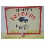 Wooden Butcher Shop Sign