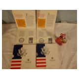 Two .35 Troy Once silver Proof Coins Half Dollar