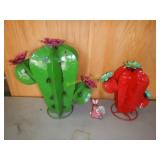 Two Metal Cactus