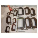14 Chraftsman And USA C Clamps