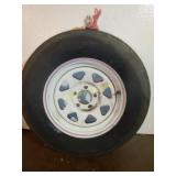 5 Lug Trailer rim and tire