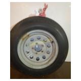 Galvanised Trailer tire and Rim