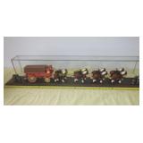 Budweiser Clydesdale Horse & wagon team Model 48'