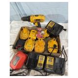 DeWalt Batteries and misc. Chargers