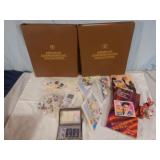 Stamp collection and books