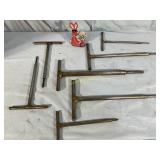 T Handled Wrench Lot