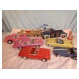 Metal Car Lot And GasPump