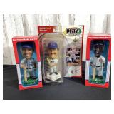 3 BASEBALL BOBBLEHEADS